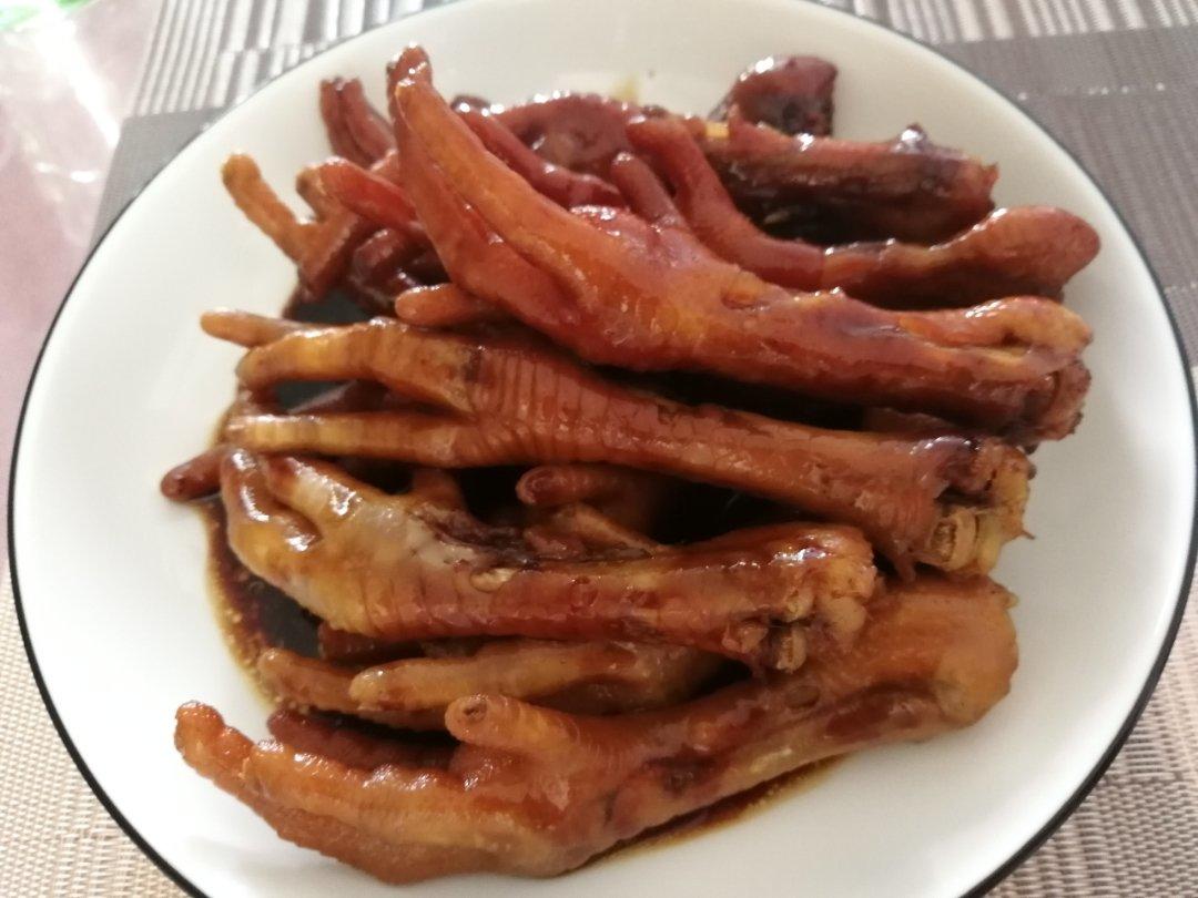电饭锅脱骨红烧鸡爪