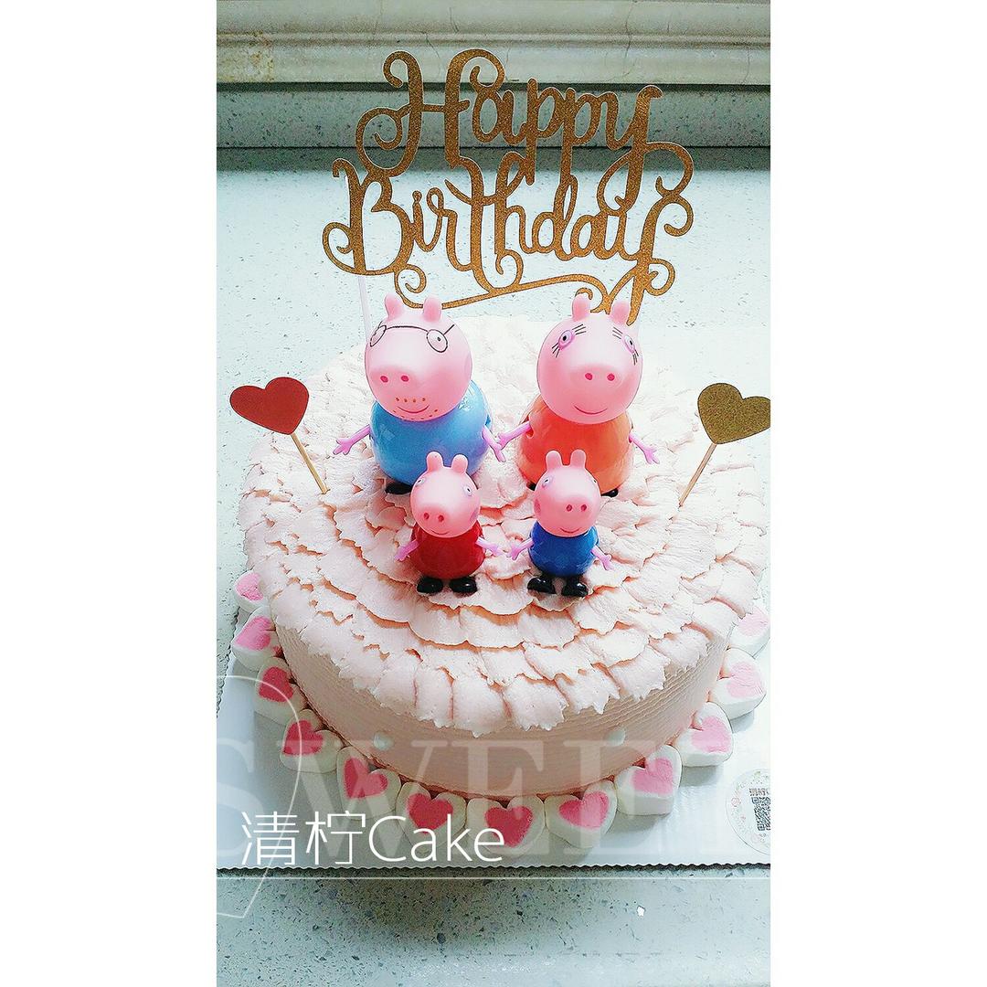小猪佩奇场景蛋糕