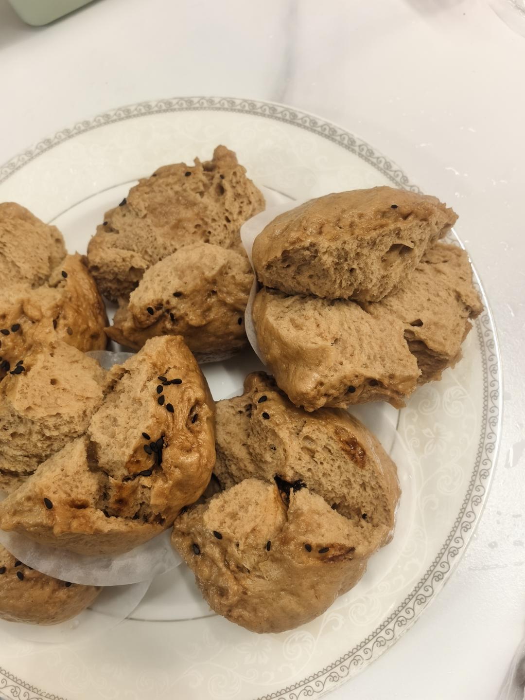 妥妥的红糖开花馒头