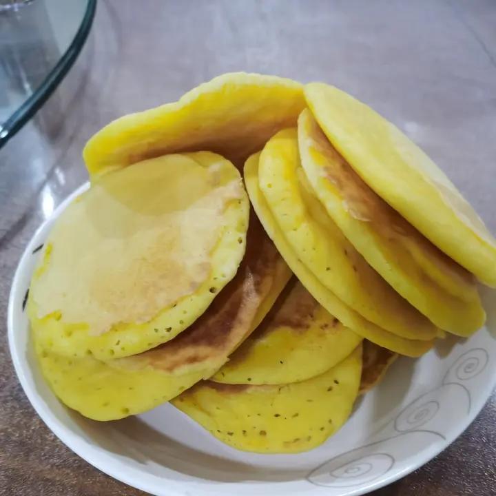 玉米面松饼，早起5分钟搞定，又软又健康