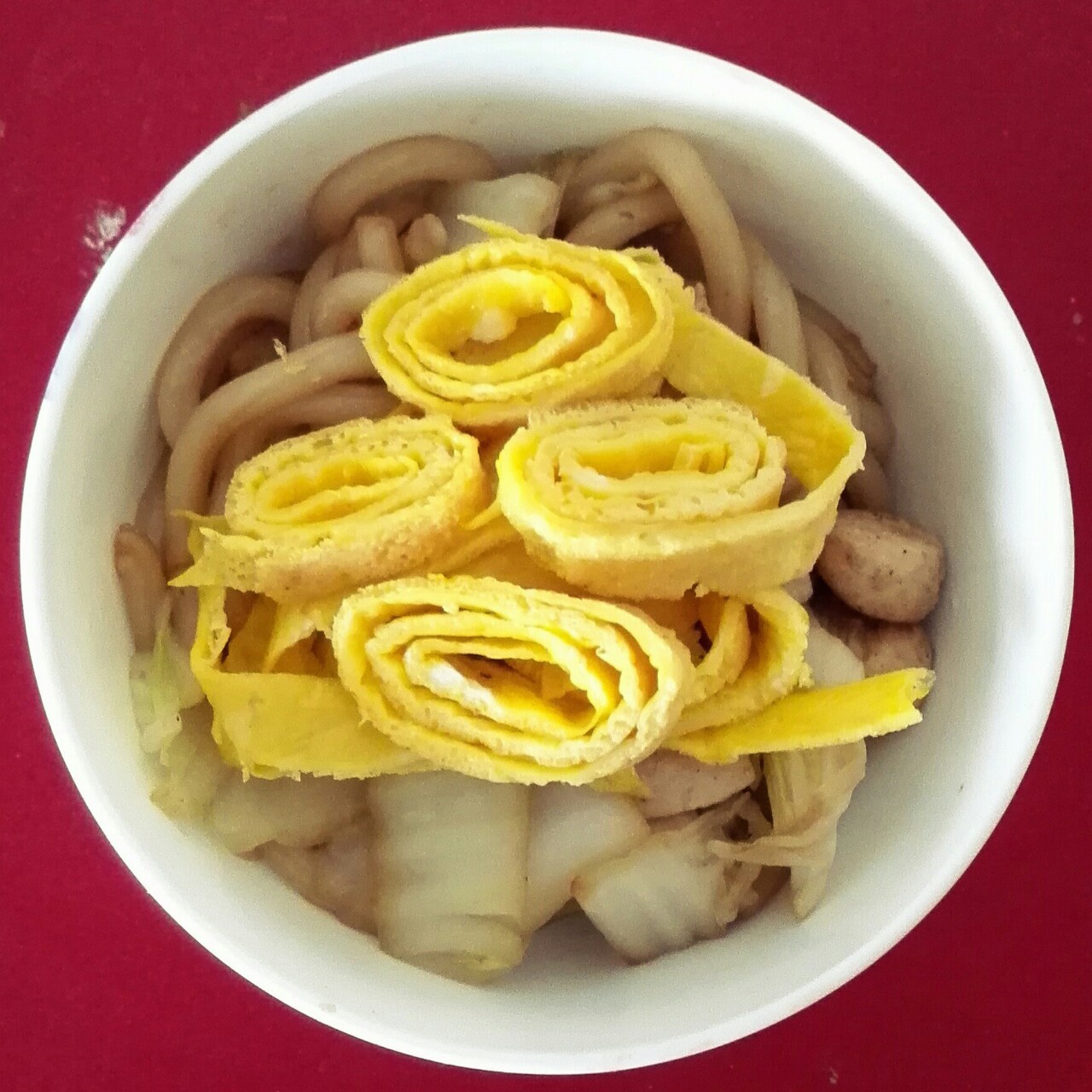 辣白菜炒乌冬