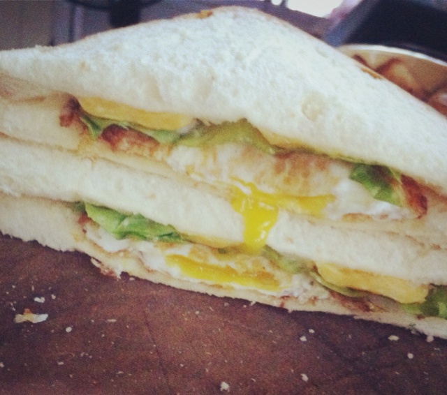 培根芝士煎蛋吐司片