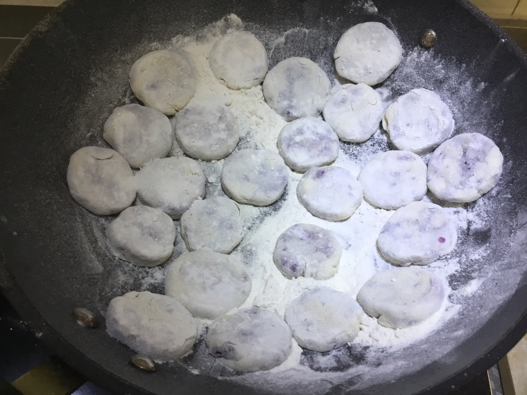 无油紫薯饼的做法