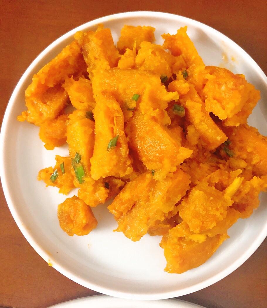 超简单易做0失败～咸蛋黄焗南瓜