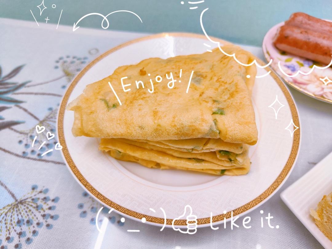 简单快手蔬菜鸡蛋煎饼