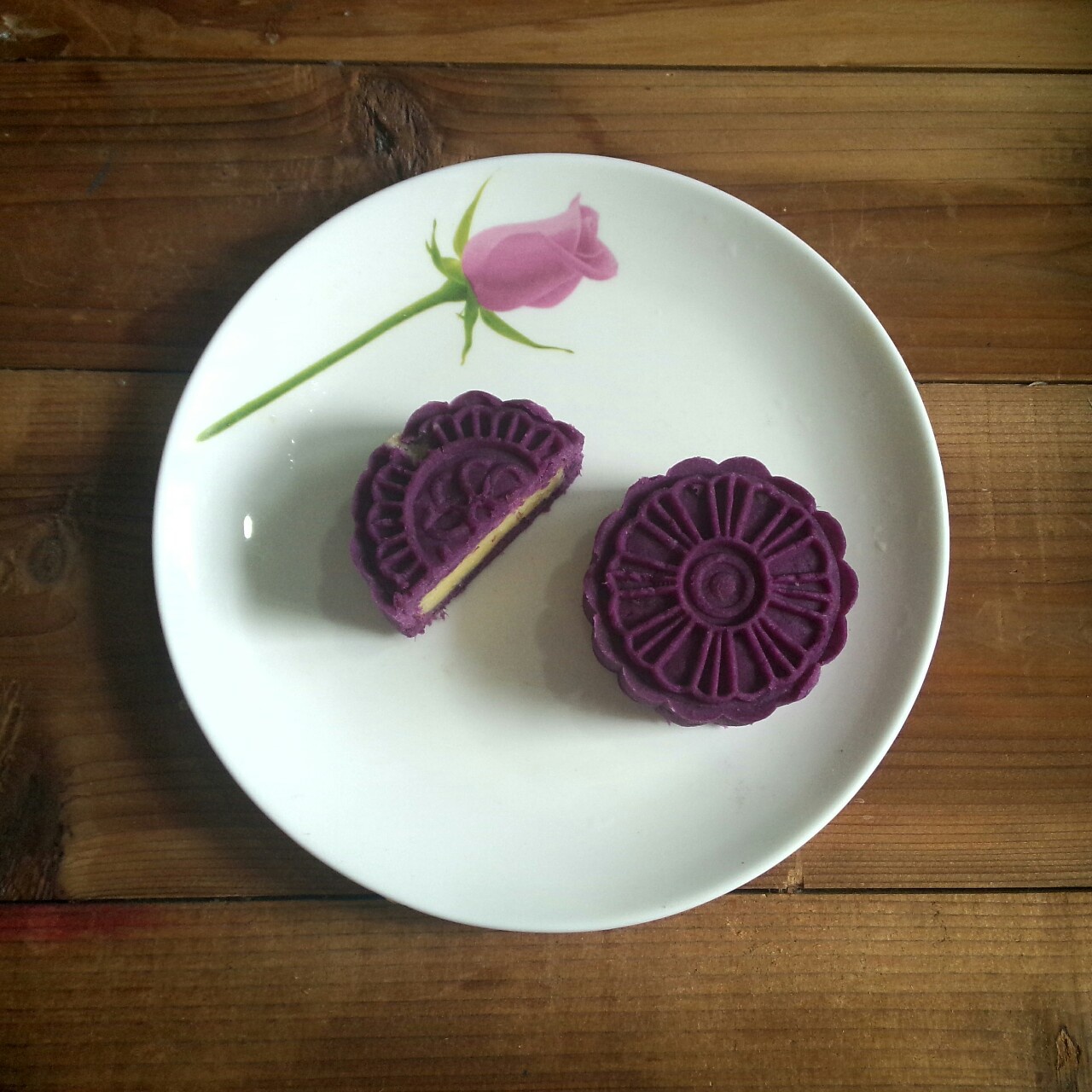 紫薯奶黄月饼（不需烤箱的月饼）