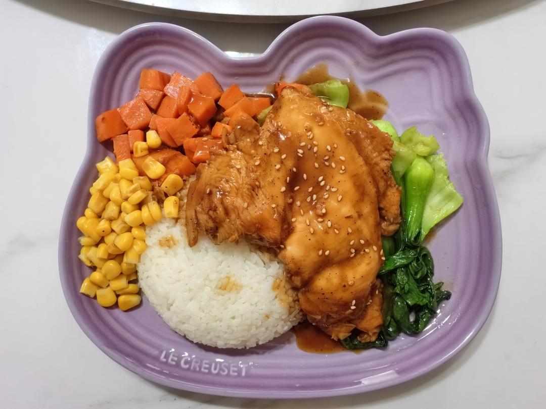 超美味的照烧鸡排饭