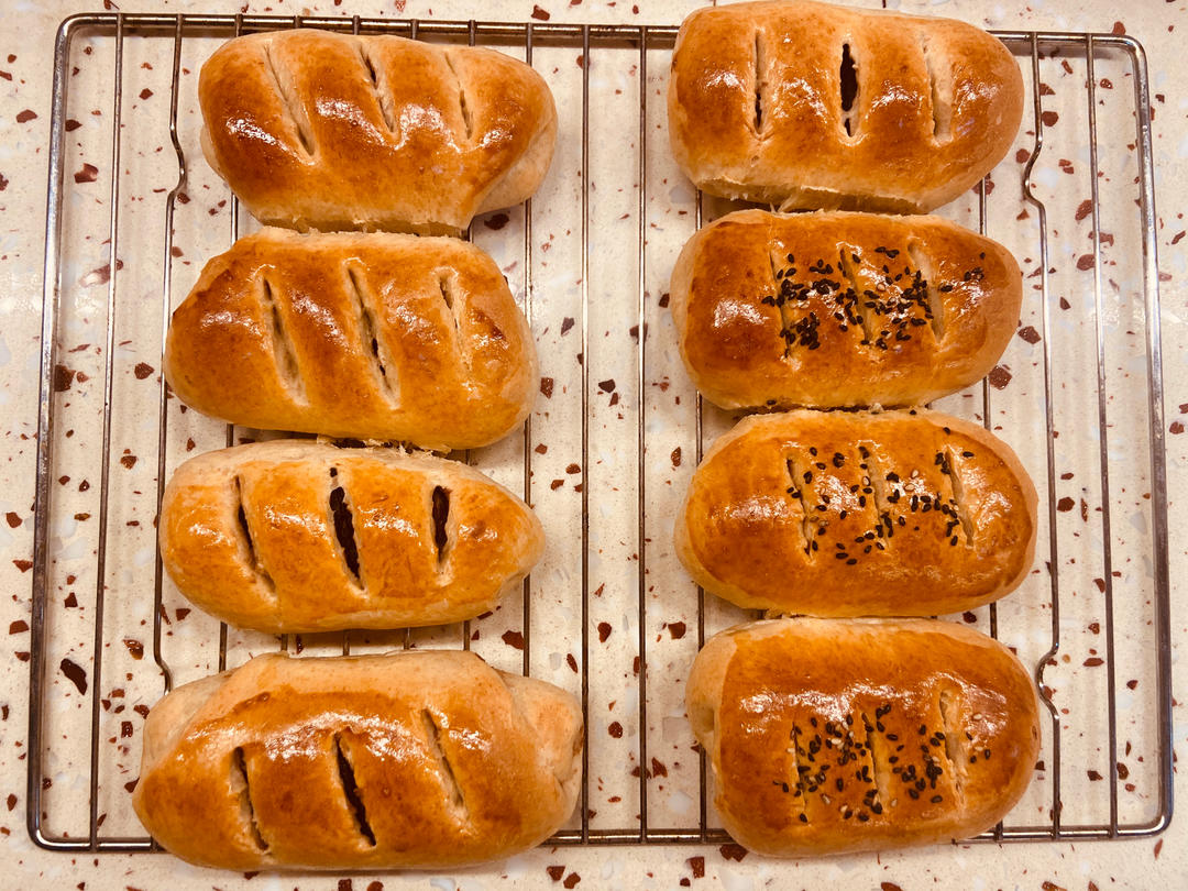 红豆面包卷(香甜美味)