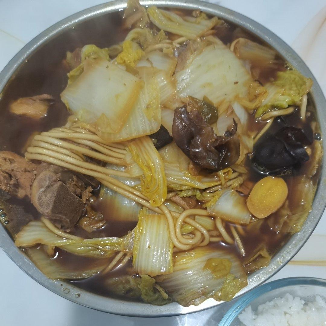 白菜排骨炖粉条