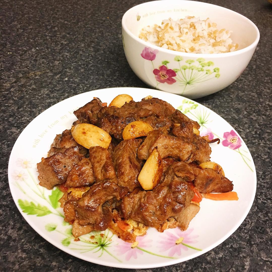 黑蒜子牛肉粒