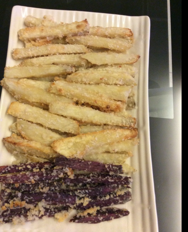 椰蓉烤红薯条（健康夜宵）