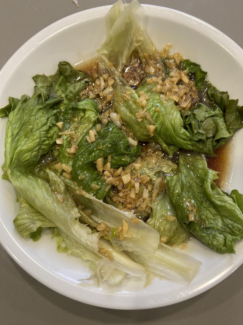 白灼生菜