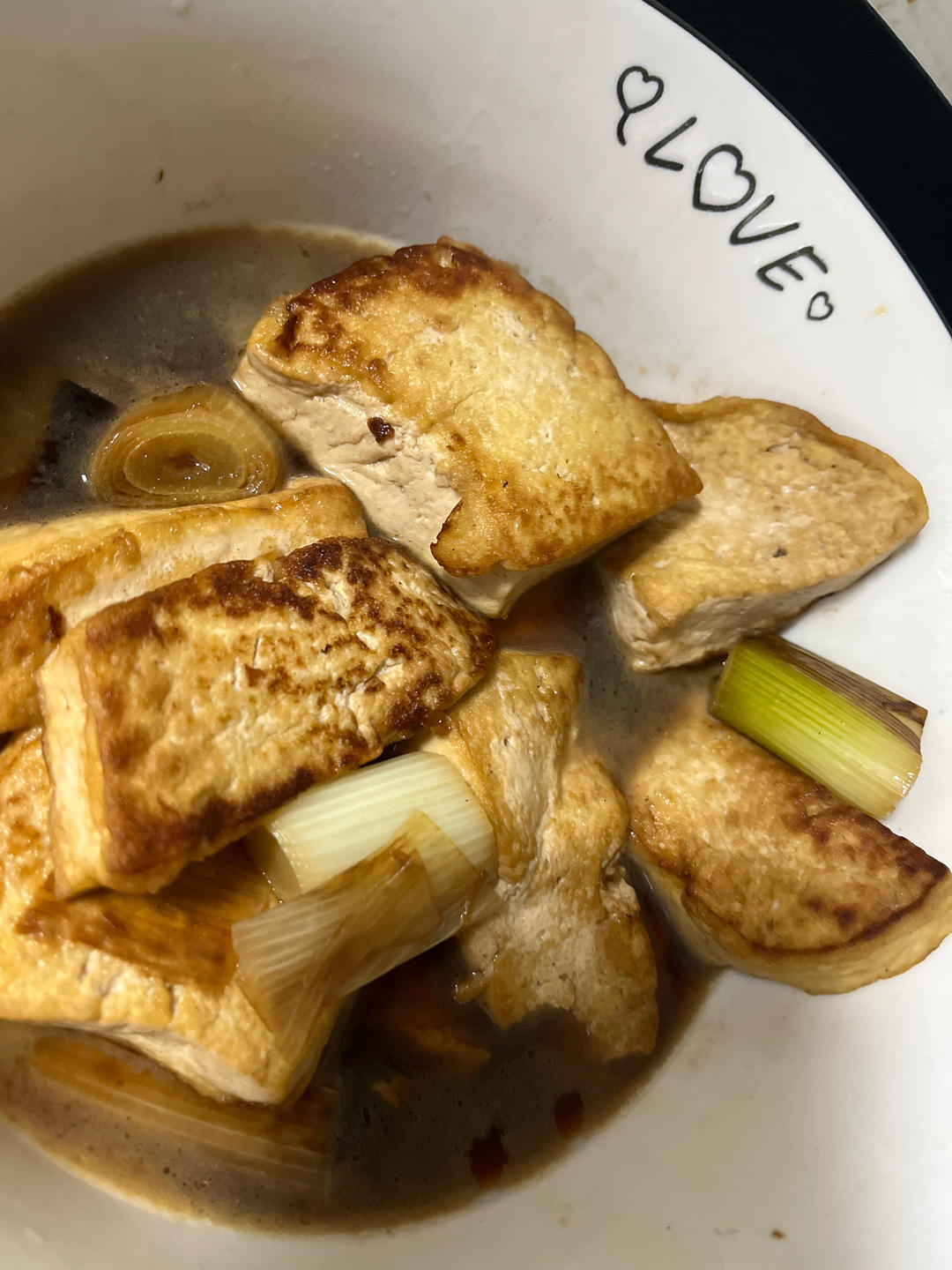 大葱烧豆腐