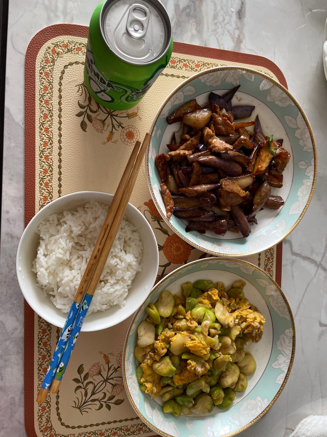 家常菜：茄子炒肉丝（少油保色法）