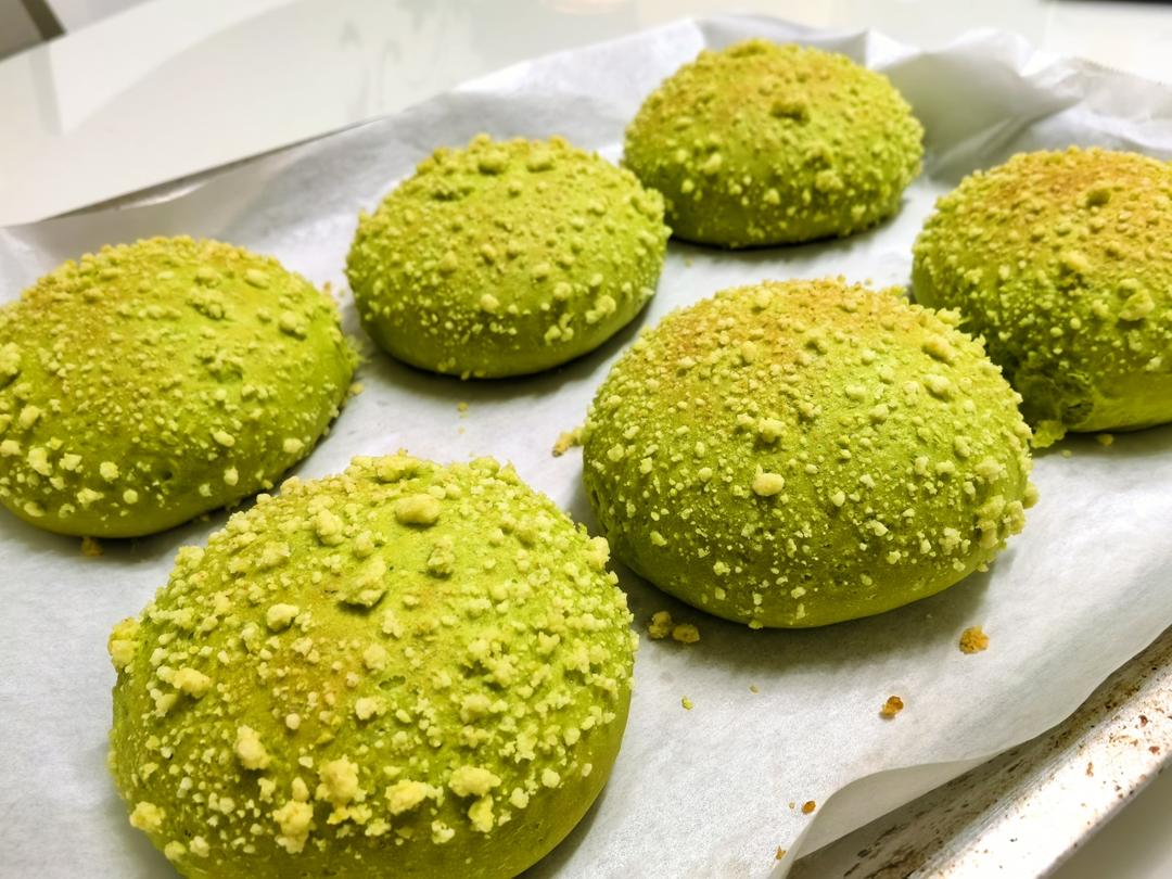 🌿椰香斑斓酥粒面包✅是春天的颜色啊🌸
