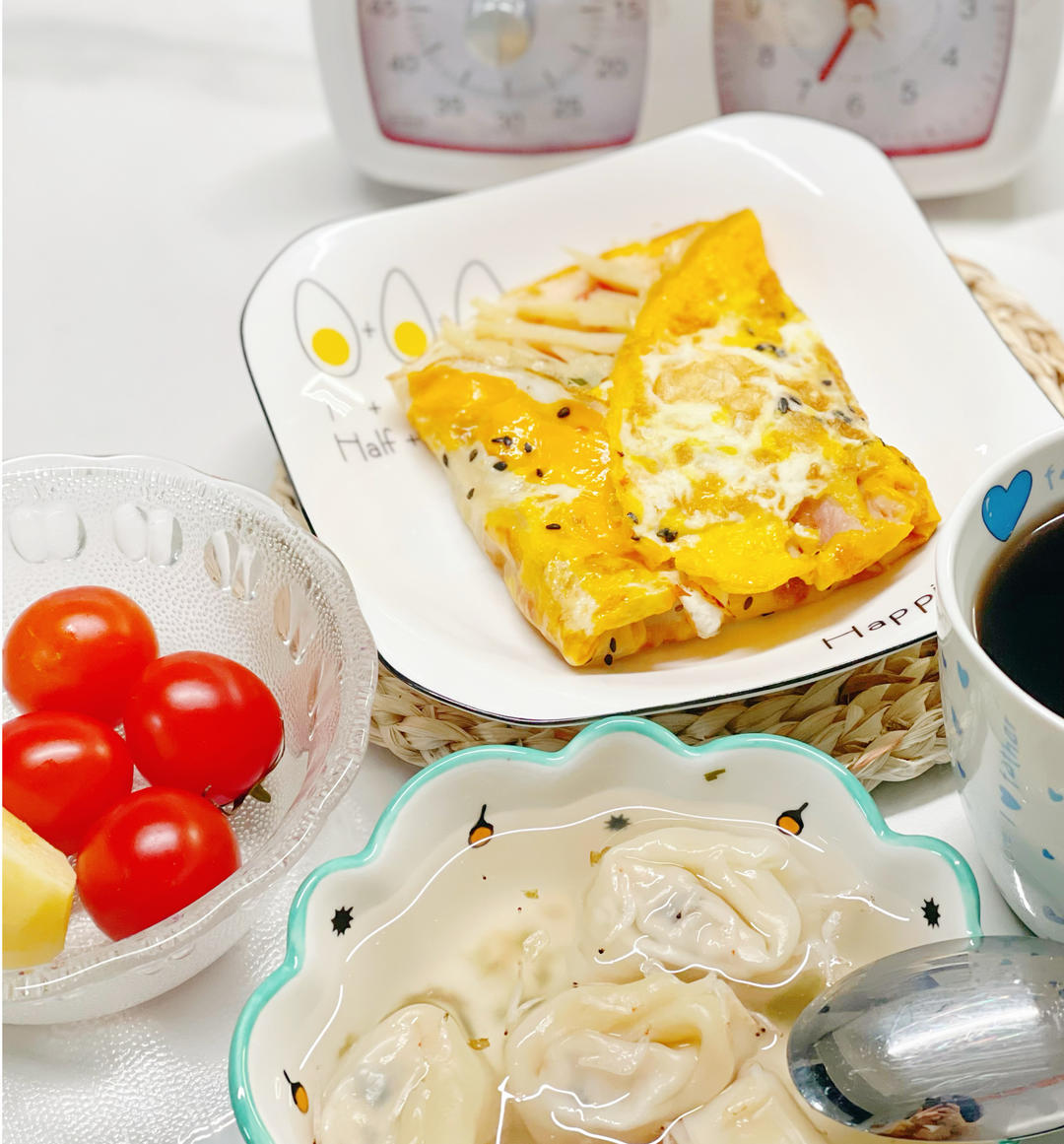 简单好吃的学生早餐鸡蛋饼