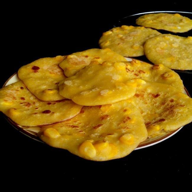 甜味玉米小饼(消耗玉米糊渣)的做法