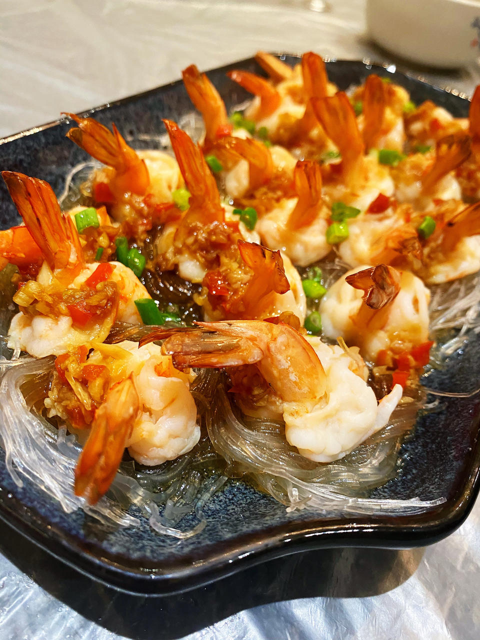 粉丝蒸虾球（吉利虾球）