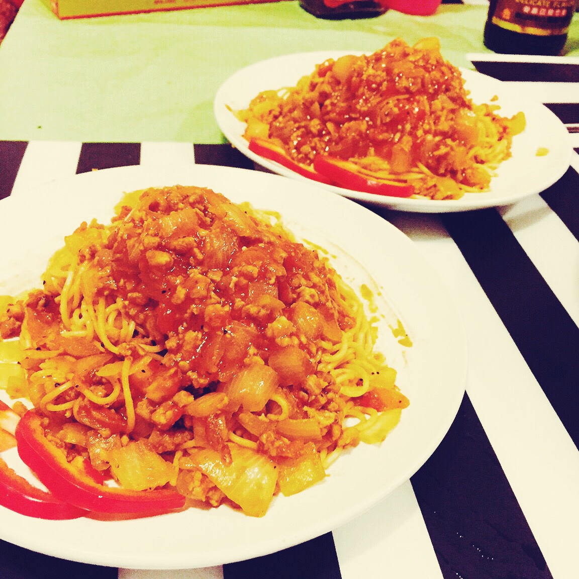 番茄肉酱意大利面