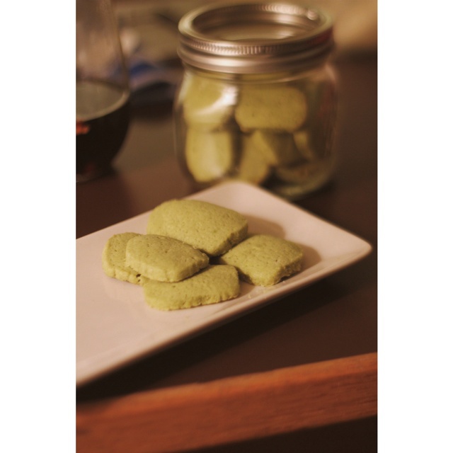 抹茶杏仁饼干