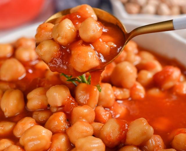 茄汁焗鹰嘴豆的做法