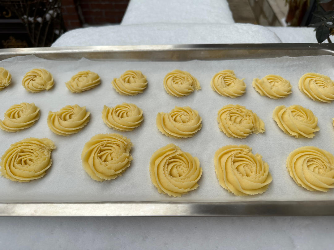 零失败花纹超级立体的黄油曲奇