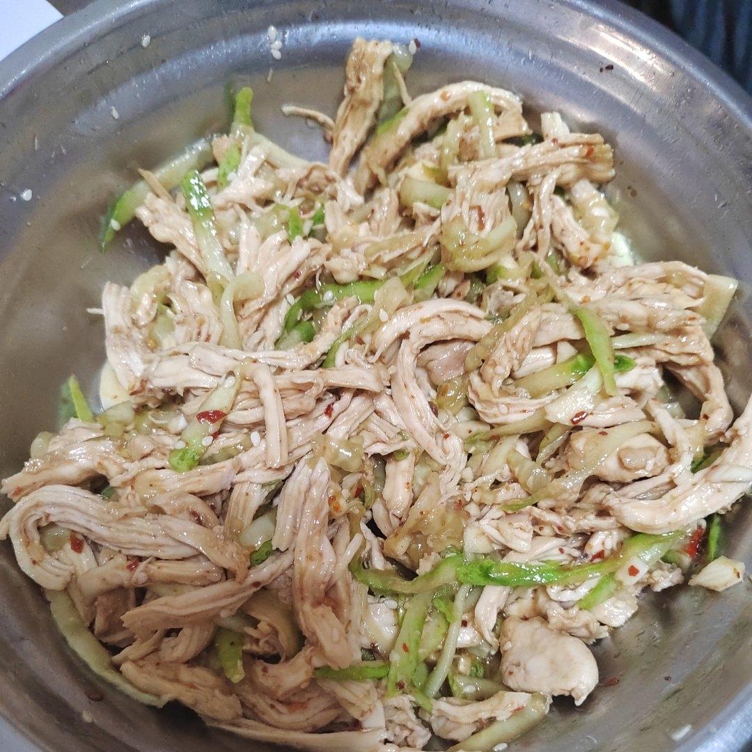 鸡胸肉这样做巨好吃❗️凉拌鸡丝😋低脂高蛋白