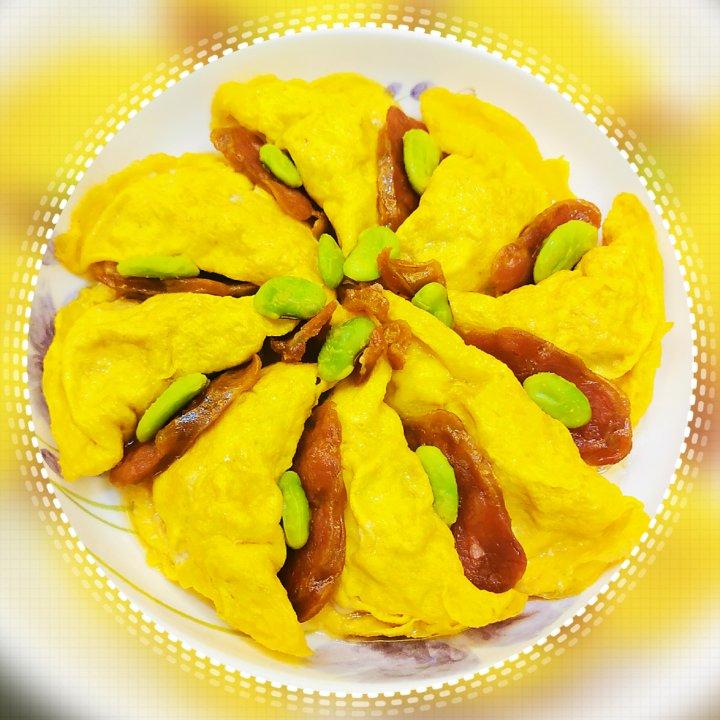 蛋饺蒸香肠