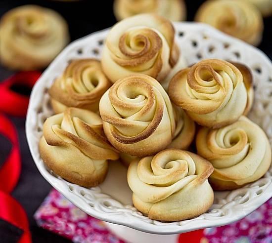 玫瑰花形的黄油饼干 shortbread的做法