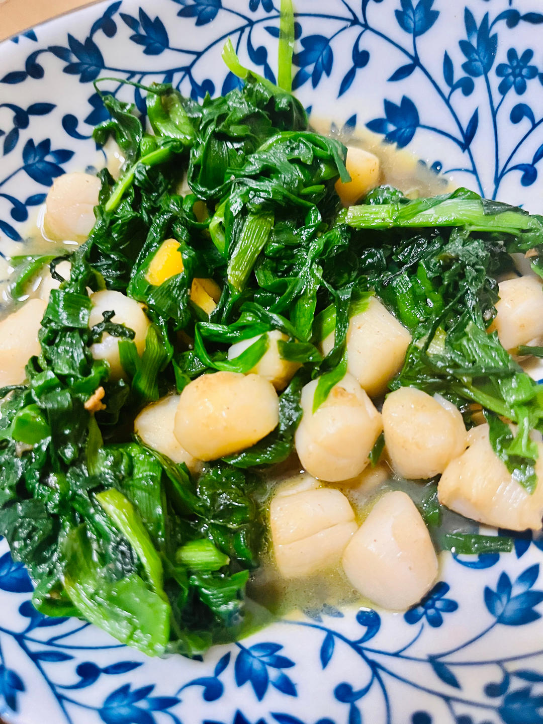 韭菜炒扇贝
