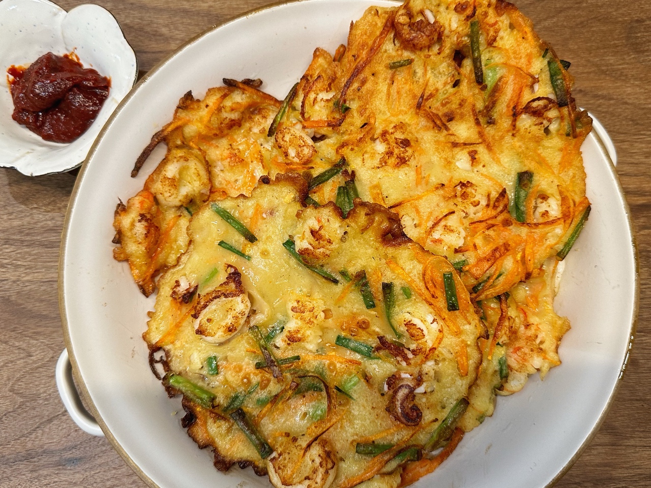 韩式海鲜煎饼（超简单零失败）