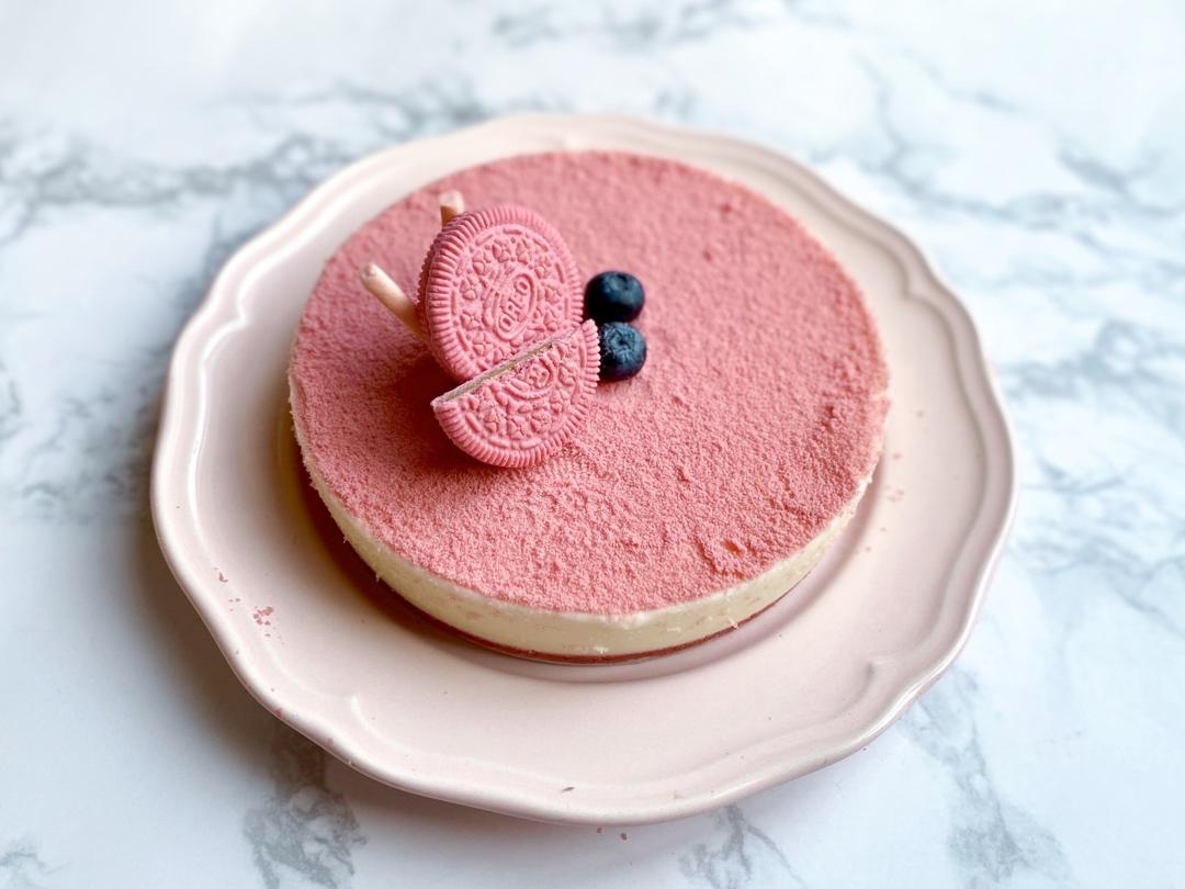 征尔做的樱花奥利奥慕斯蛋糕