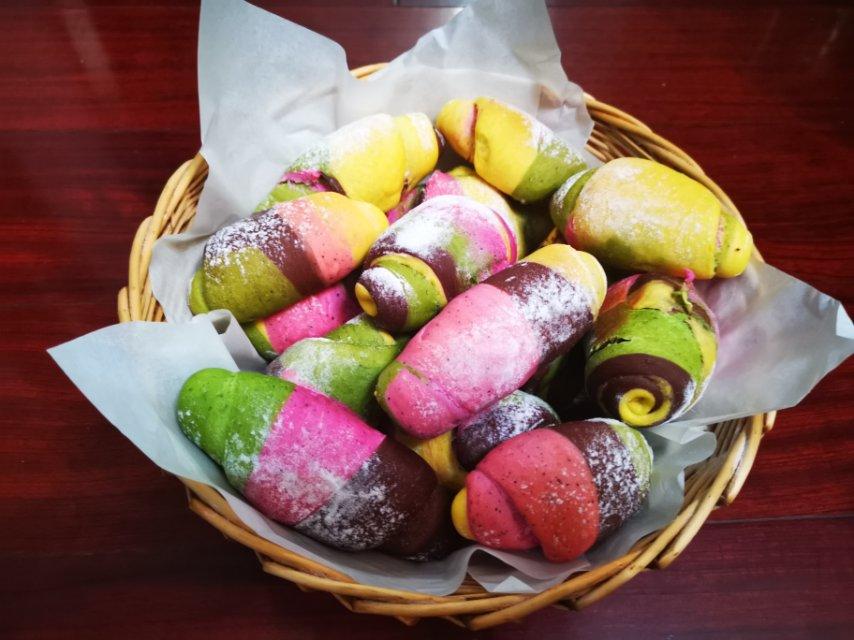 🌈彩虹黄油面包卷