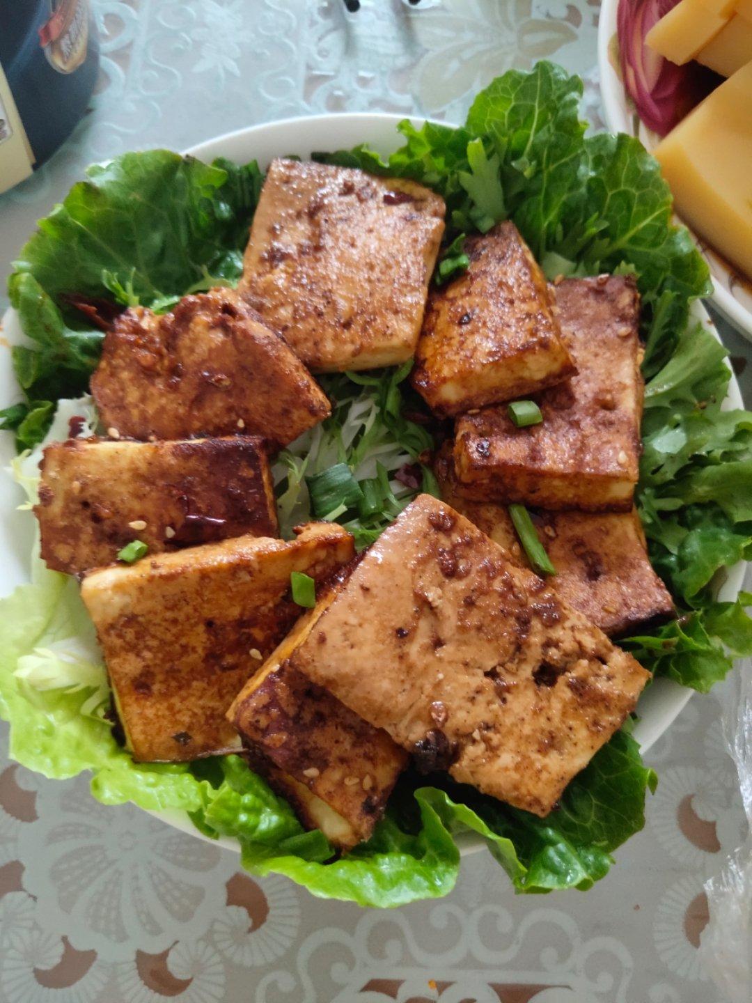 秒杀烧烤摊的烤豆腐（烤箱版）