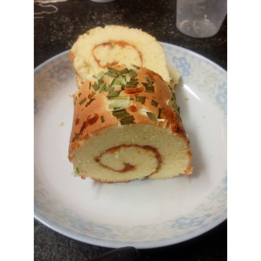 香葱肉松蛋糕卷