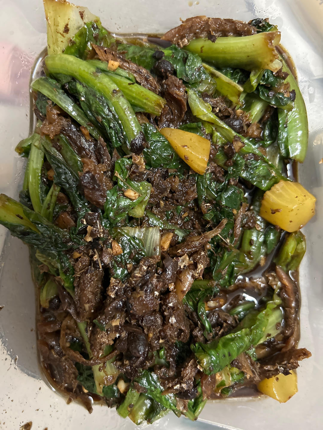 豆鼓鲮鱼油麦菜