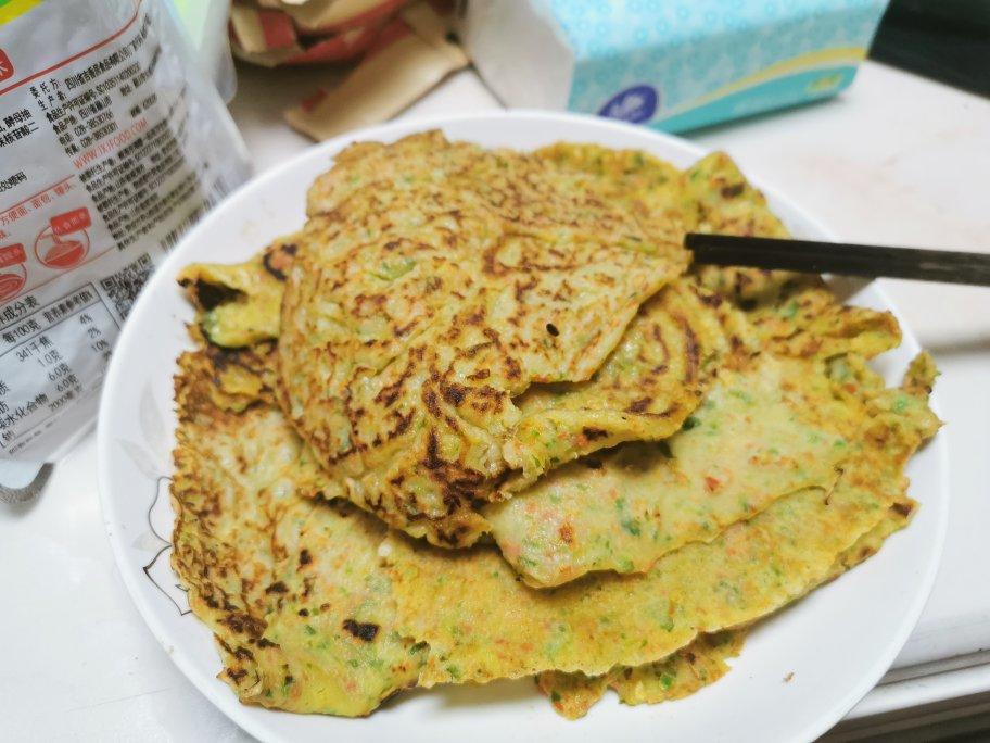 简单快手蔬菜鸡蛋煎饼