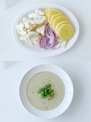 好喝低脂蔬菜浓汤-料理机快手版的做法 步骤4