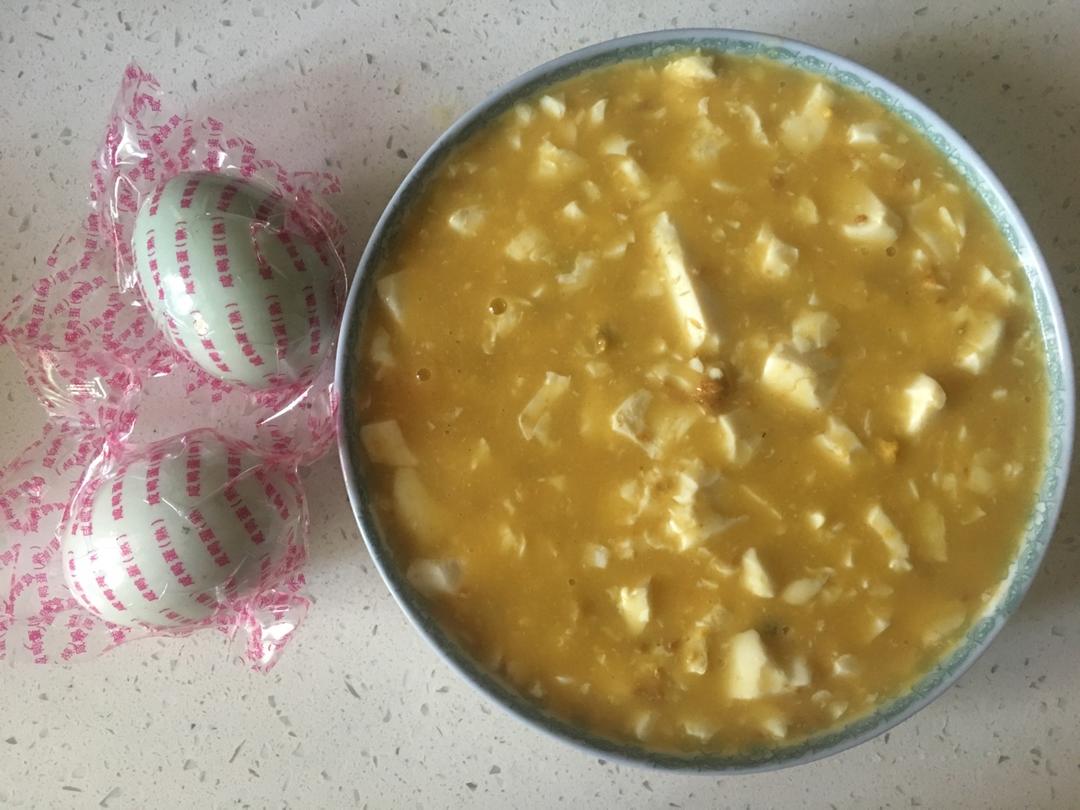 老丁的私房菜-蟹黄豆腐