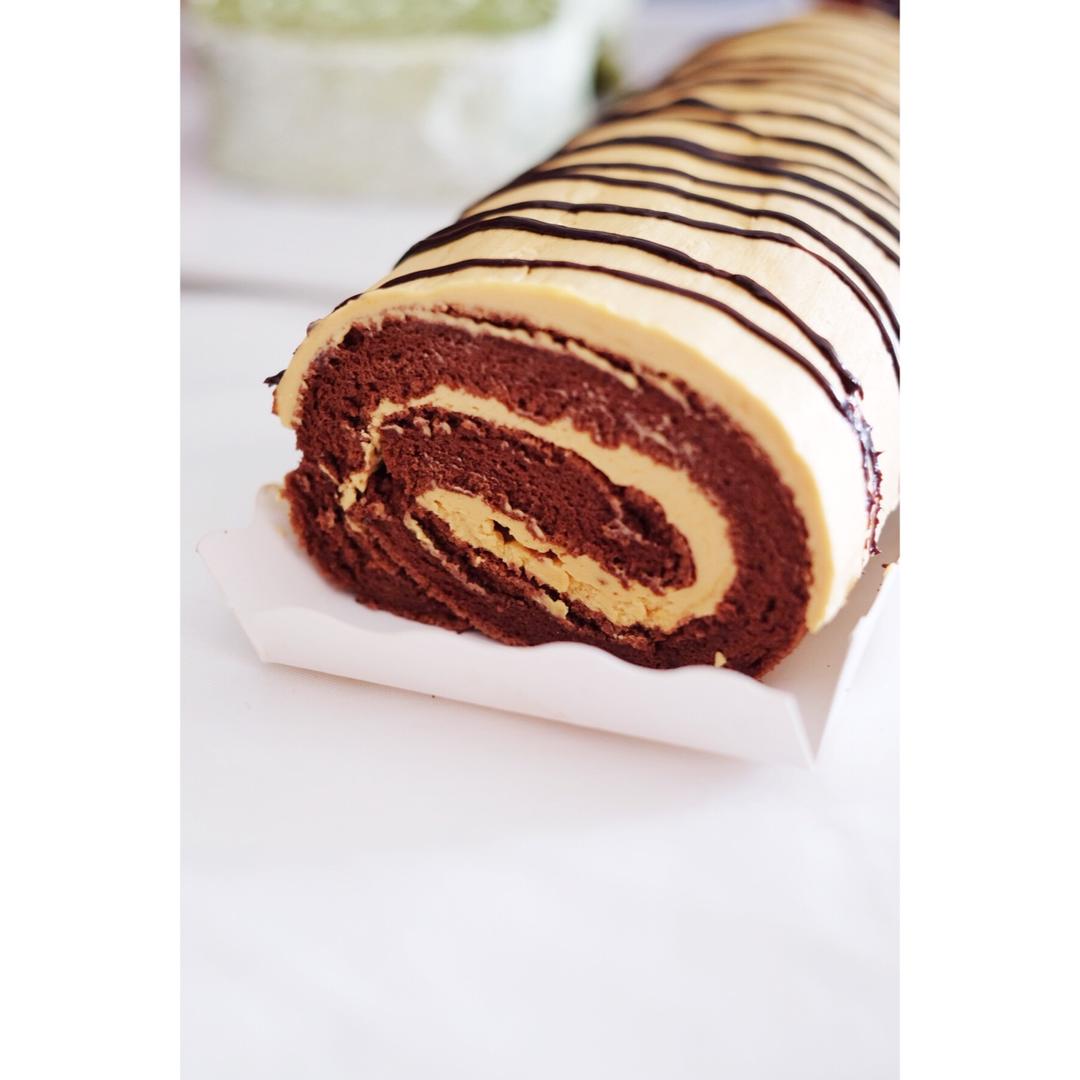 巧克力太妃蛋糕卷