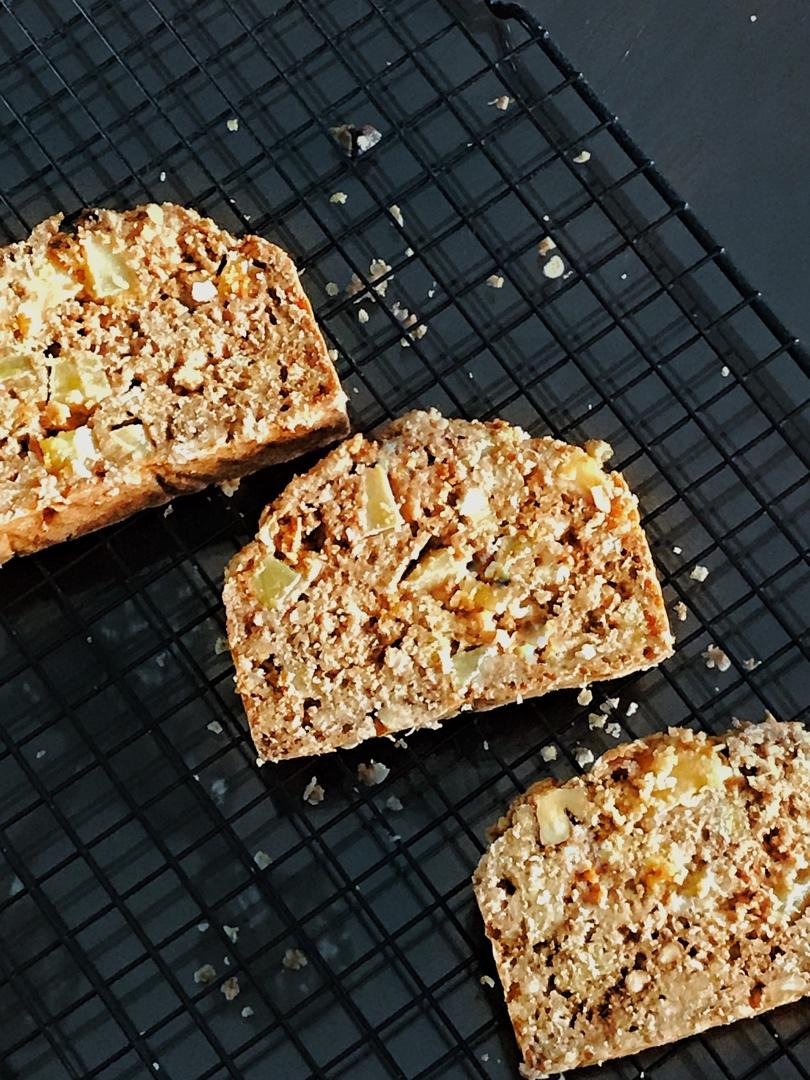 暖香燕麦苹果快手面包丨健康·烘焙