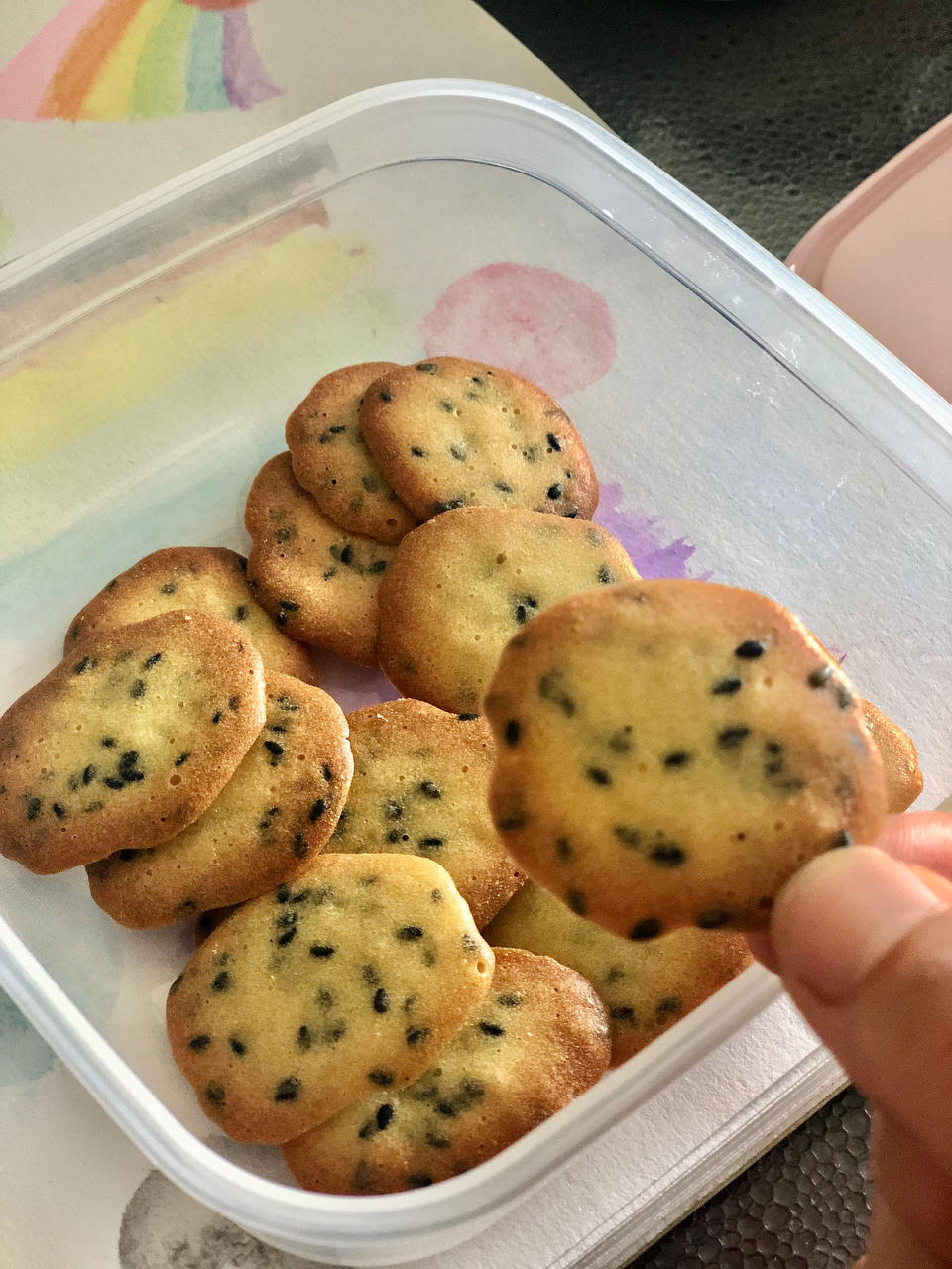 黑芝麻小饼干