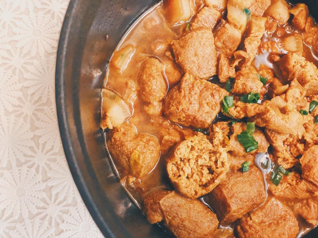 油豆腐红烧肉