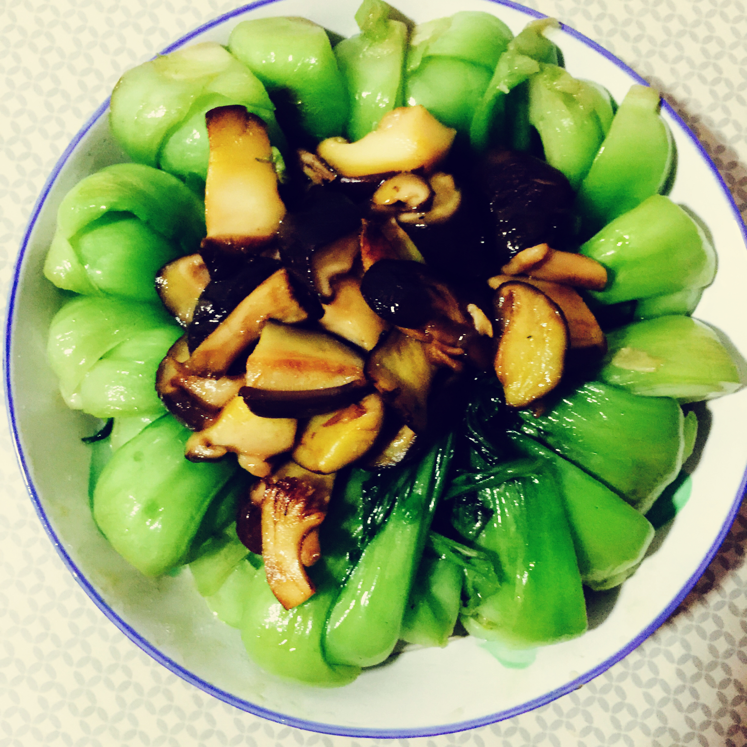 香菇上海青