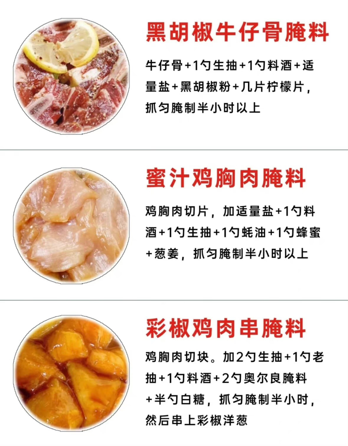 空气炸锅&烤箱🥩肉类腌制📝记录的做法 步骤5