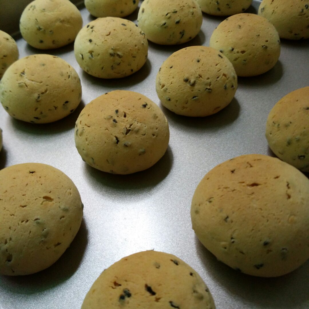 黑芝麻麻薯面包