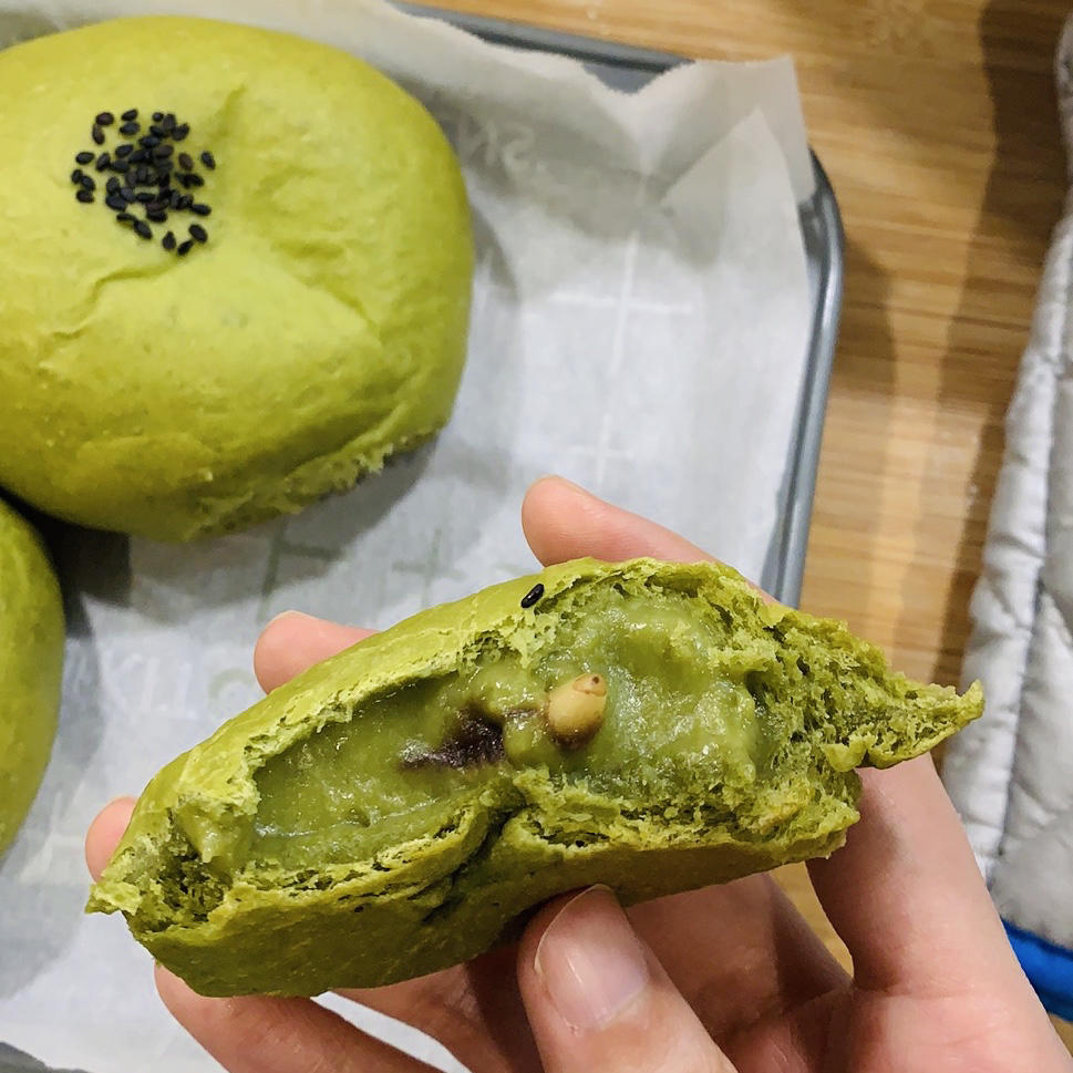 99%成功率的日式抹茶超软麻薯小餐包，1岁半的小孩都喜欢