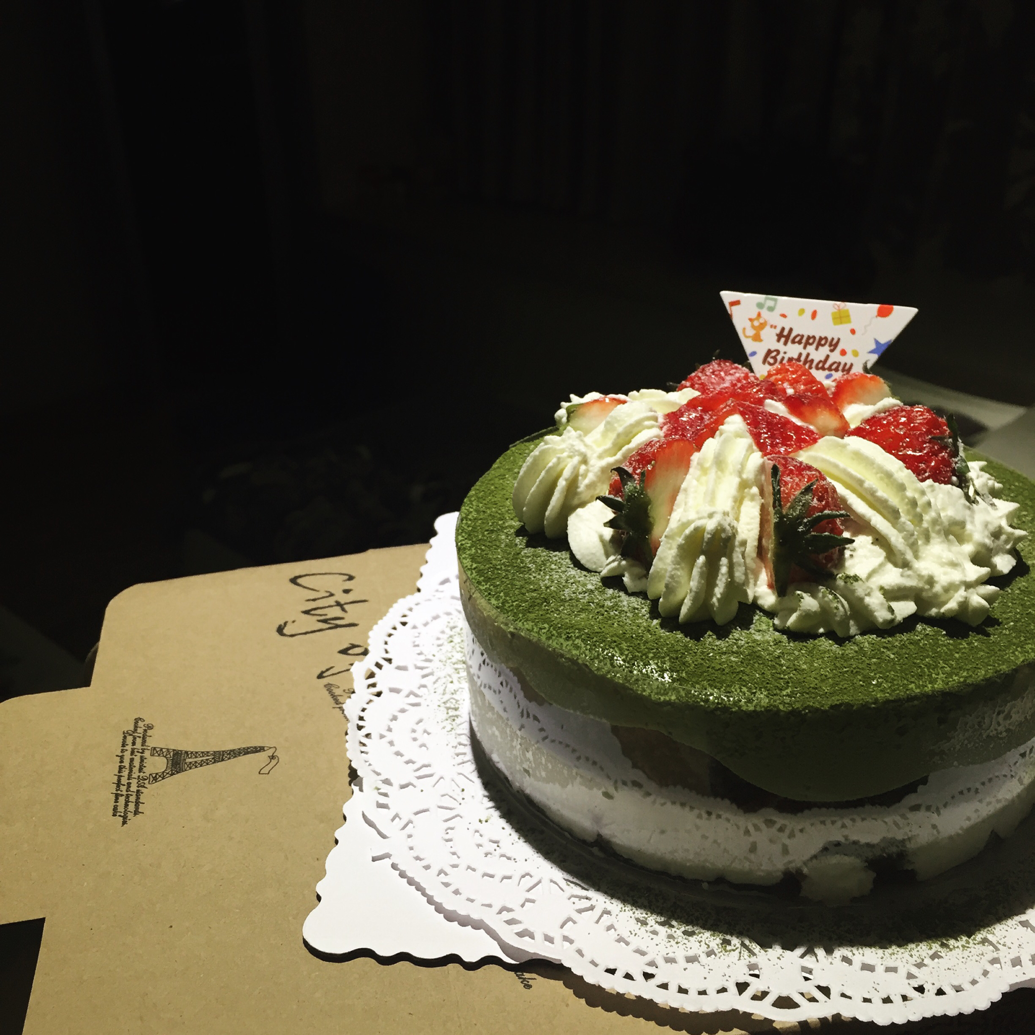 抹茶可可三色慕斯