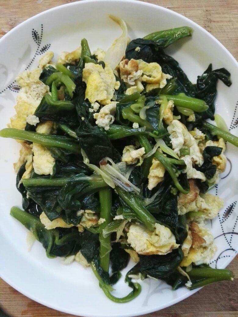 木耳菜炒鸡蛋