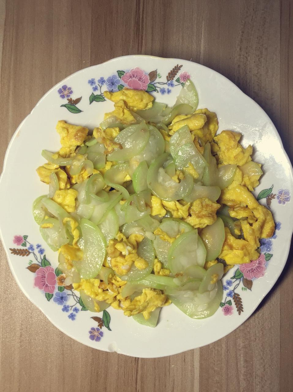 瓠子炒鸡蛋